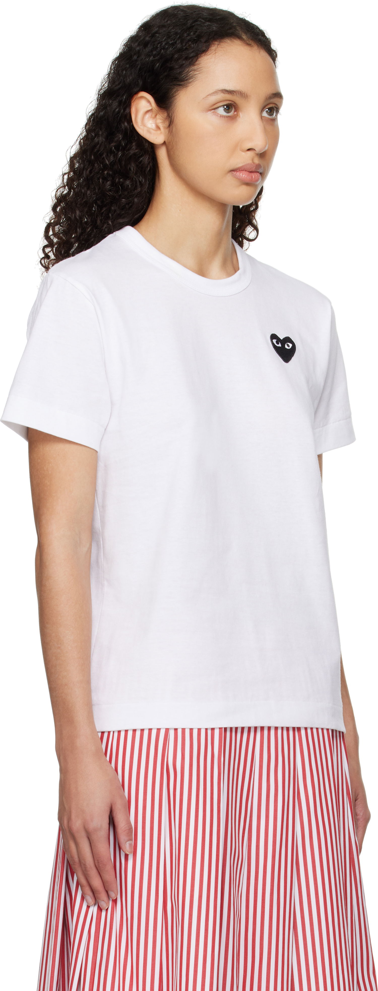 Tričko Comme des Garçons COMME des GARÇONS PLAY Heart T-Shirt Biela | T064-051, 1