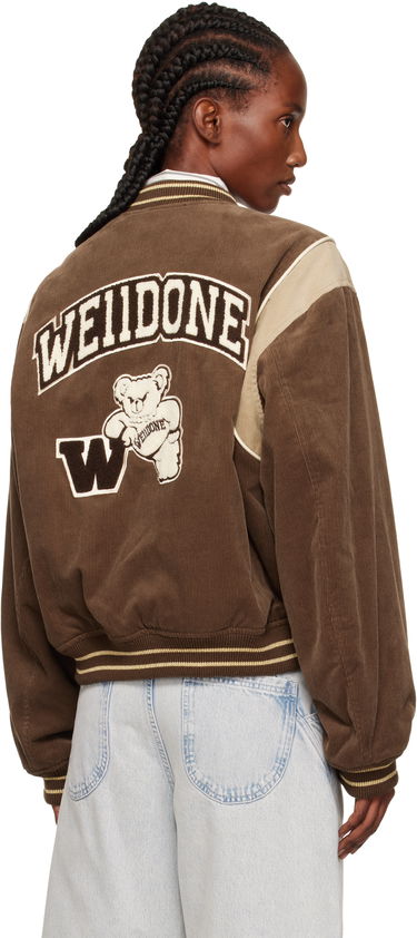 Bomber bunda We11done We11done College Corduroy Varsity Jacket Hnedá | WD-JP2-25-060-W-BR, 2