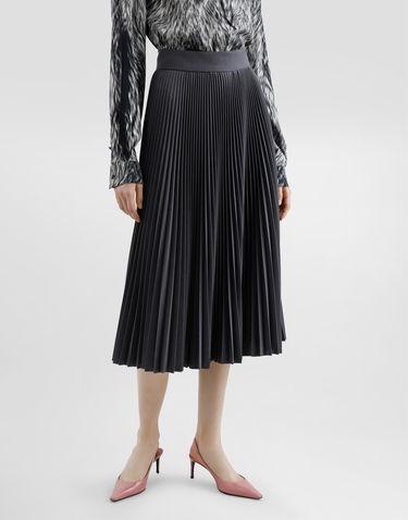 Sukňa Dolce & Gabbana Dolce & Gabbana Pleated Woolen Calf-Length Circle Skirt Čierna | F4C1HTFUZDQS8290, 3