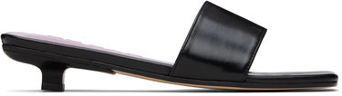 Starostlivosť o obuv BY FAR BY FAR Ceni Creased Leather Heeled Sandals Čierna | MWFHO014LL002BK001PL, 0