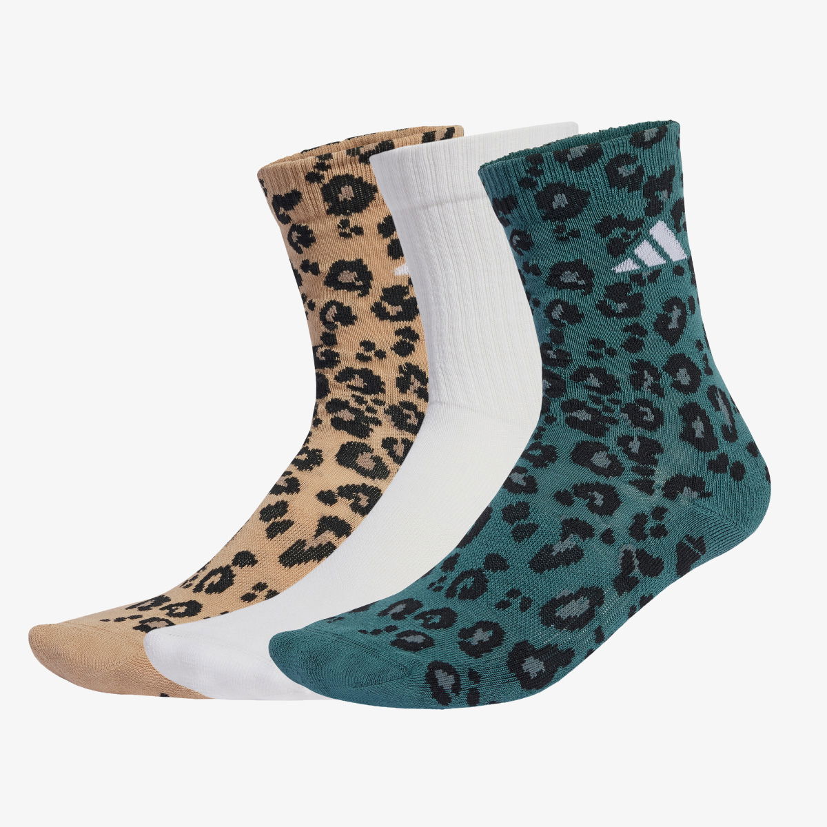 Ponožky adidas Performance Leopard Print Crew Socks 3 Pairs Rôznofarebný | JX5557, 1