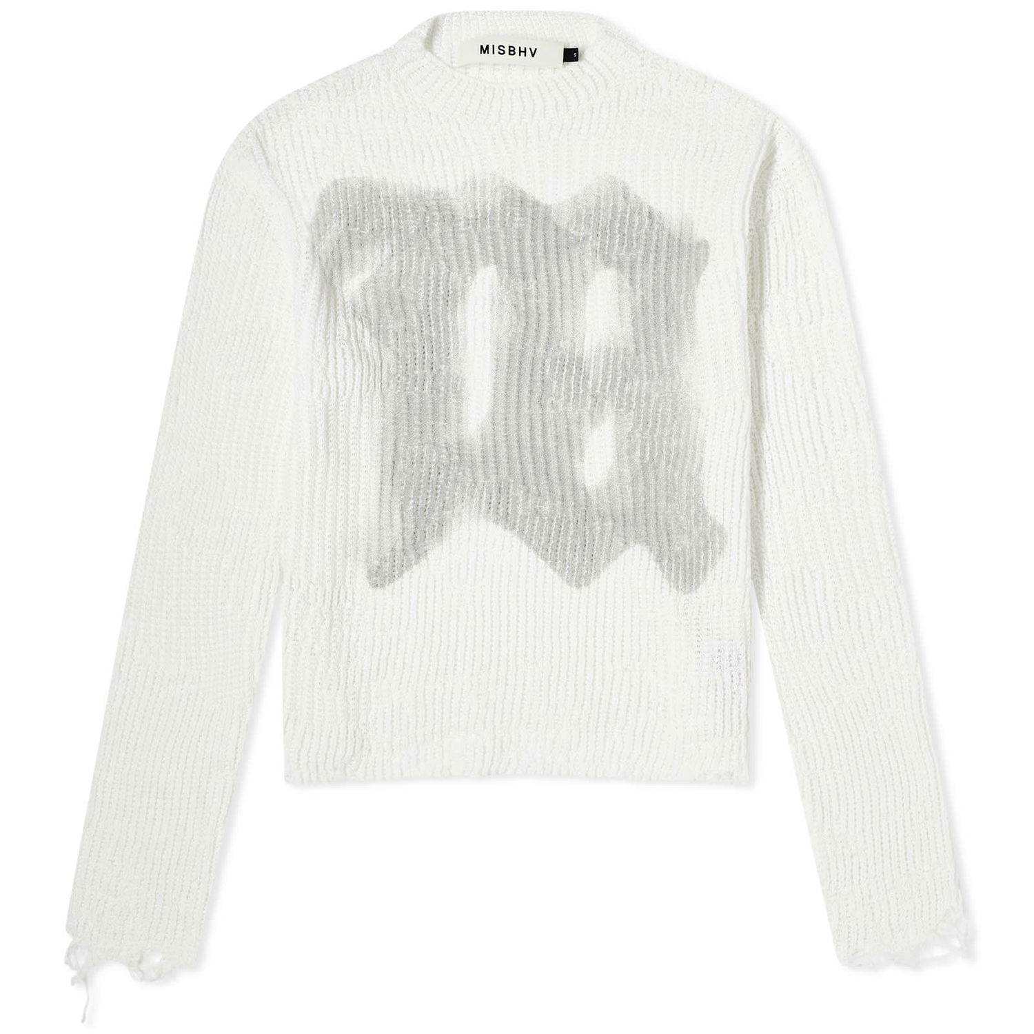 Sveter MISBHV Goa Logo Knit Jumper Biela | 240M709-WHT, 0