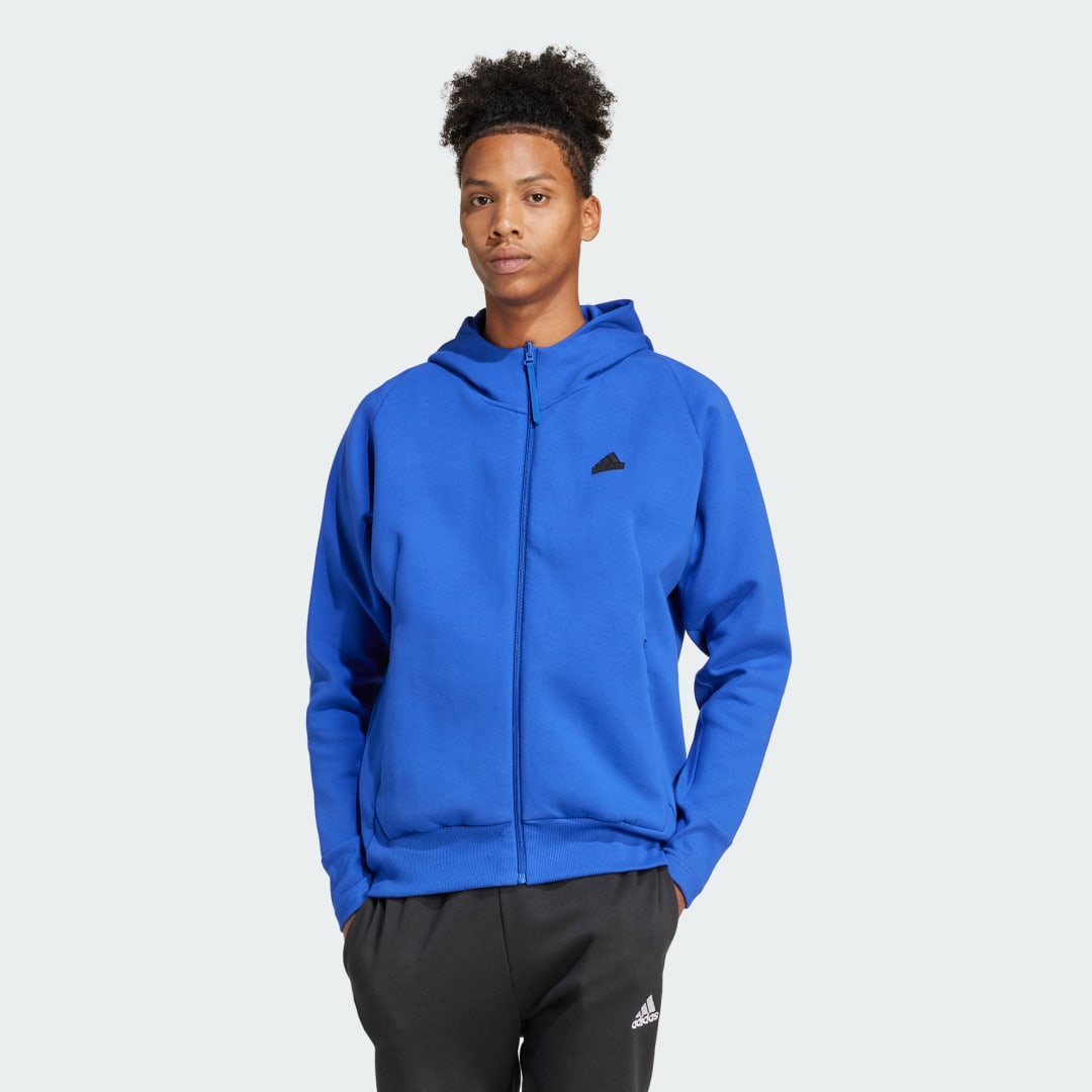 Mikina adidas Performance Sportswear Z.N.E. Premium Full-Zip Hooded Jacket Navy | IR5228, 1