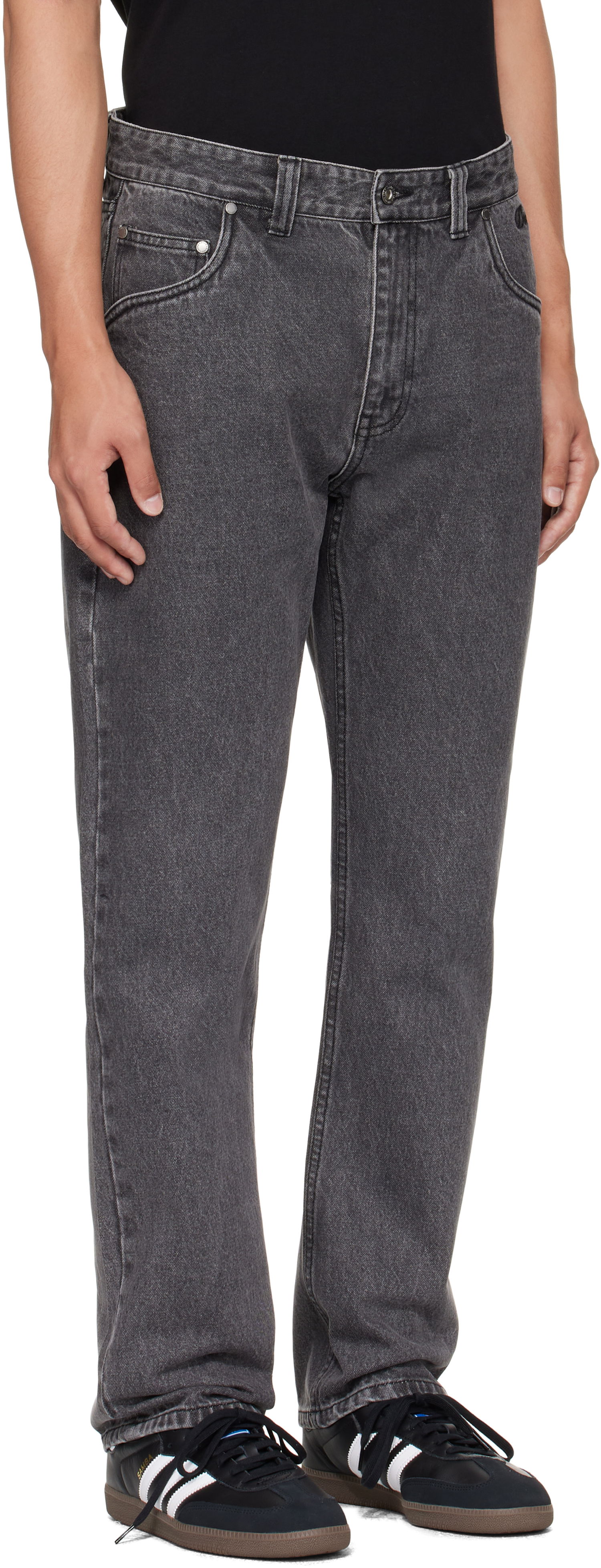 Džínsy Dime Dime Straight Jeans Šedá | DIMEFA2516BLK, 1