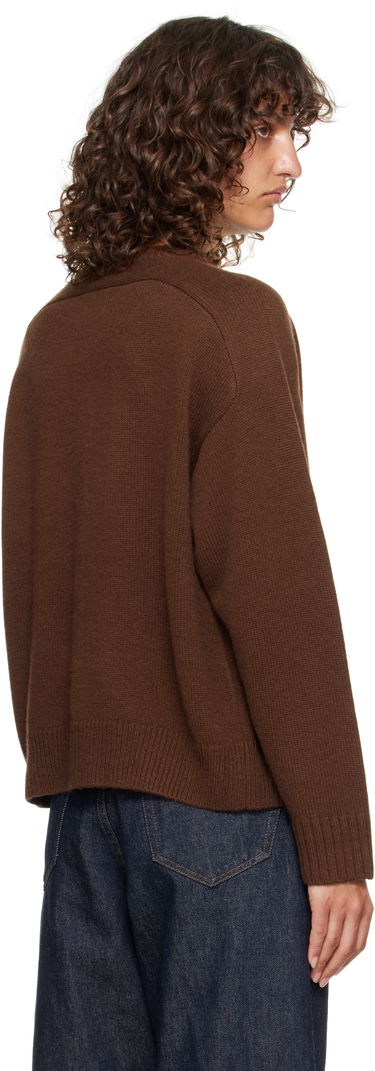 Sveter Loulou de Saison Loulou de Saison Aidar Cashmere Blend Cardigan Hnedá | AIDAR LDS, 2