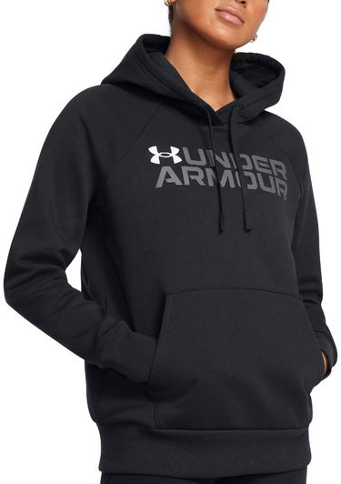 Mikina Under Armour Fleece Wordmark Hoodie Čierna | 1386512-001, 0