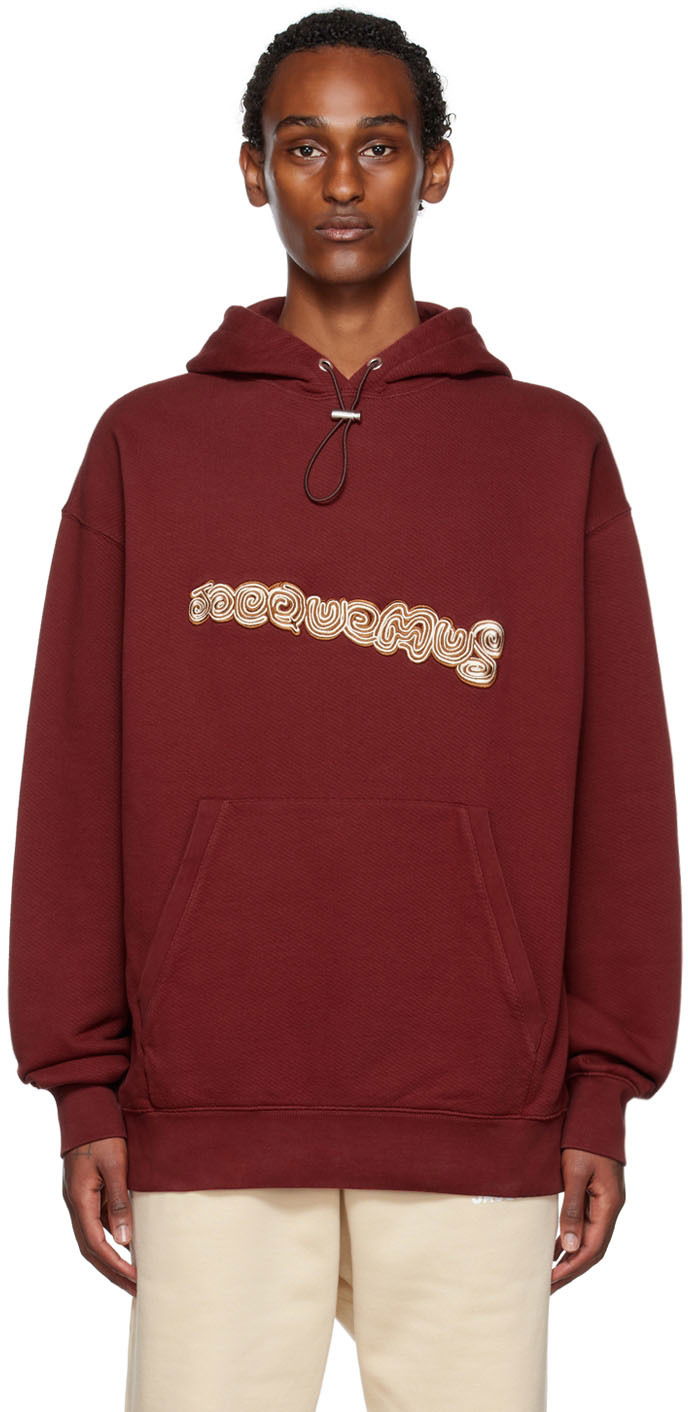Mikina Jacquemus Le Papier 'Le Sweatshirt Spirale' Hoodie Červená | 22H226JS070-2088, 0