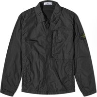 Kabáty Stone Island Crinkle Reps Zip Overshirt Čierna | 7915107-V0029, 1
