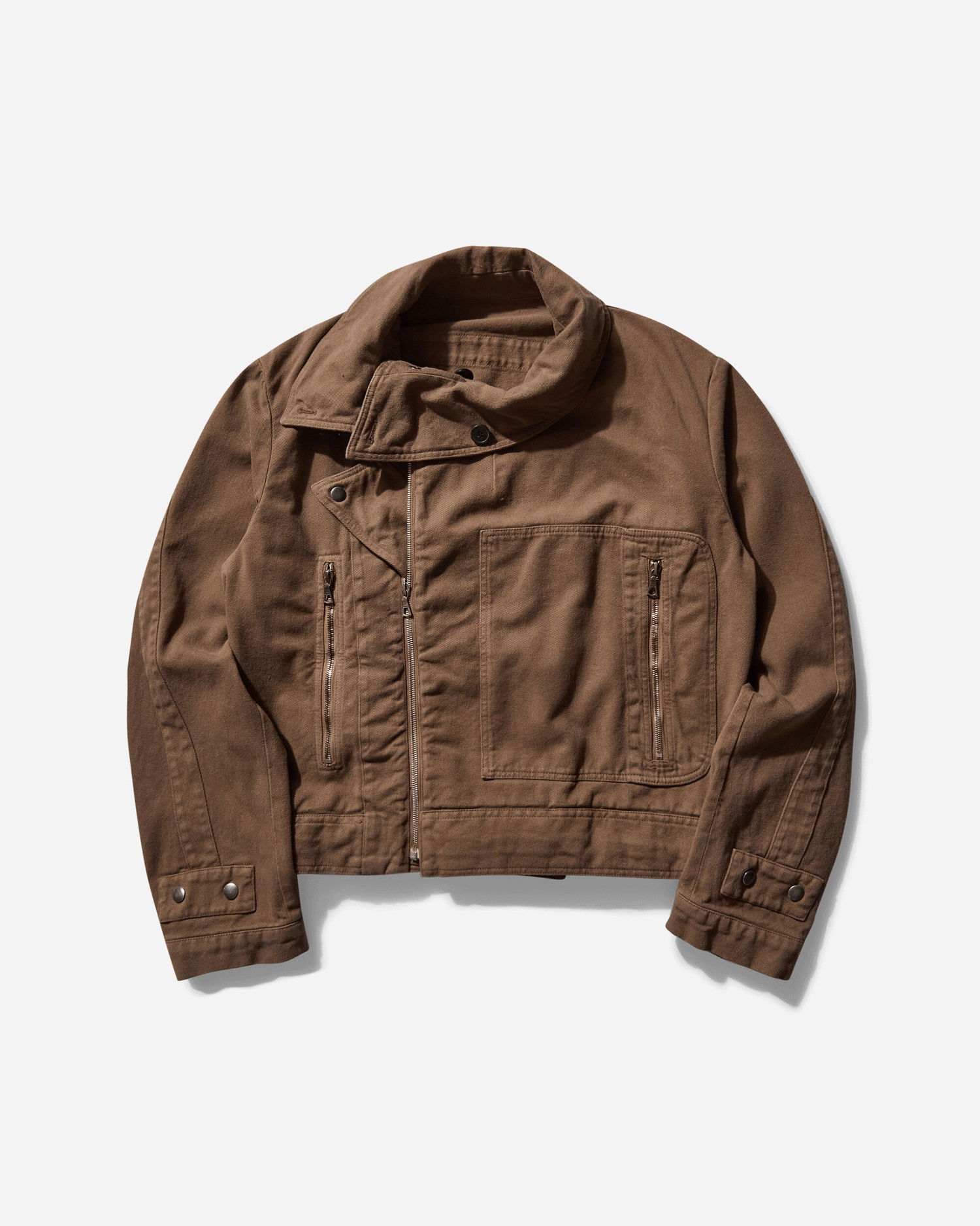 Bunda Dries Van Noten Garment Dyed Aviator Jacket Hnedá | 251-020551-1046 811, 0