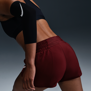 Šortky Nike One Dri-FIT Mid-Rise Running Shorts with Liner Červená | HJ2195-619, 2
