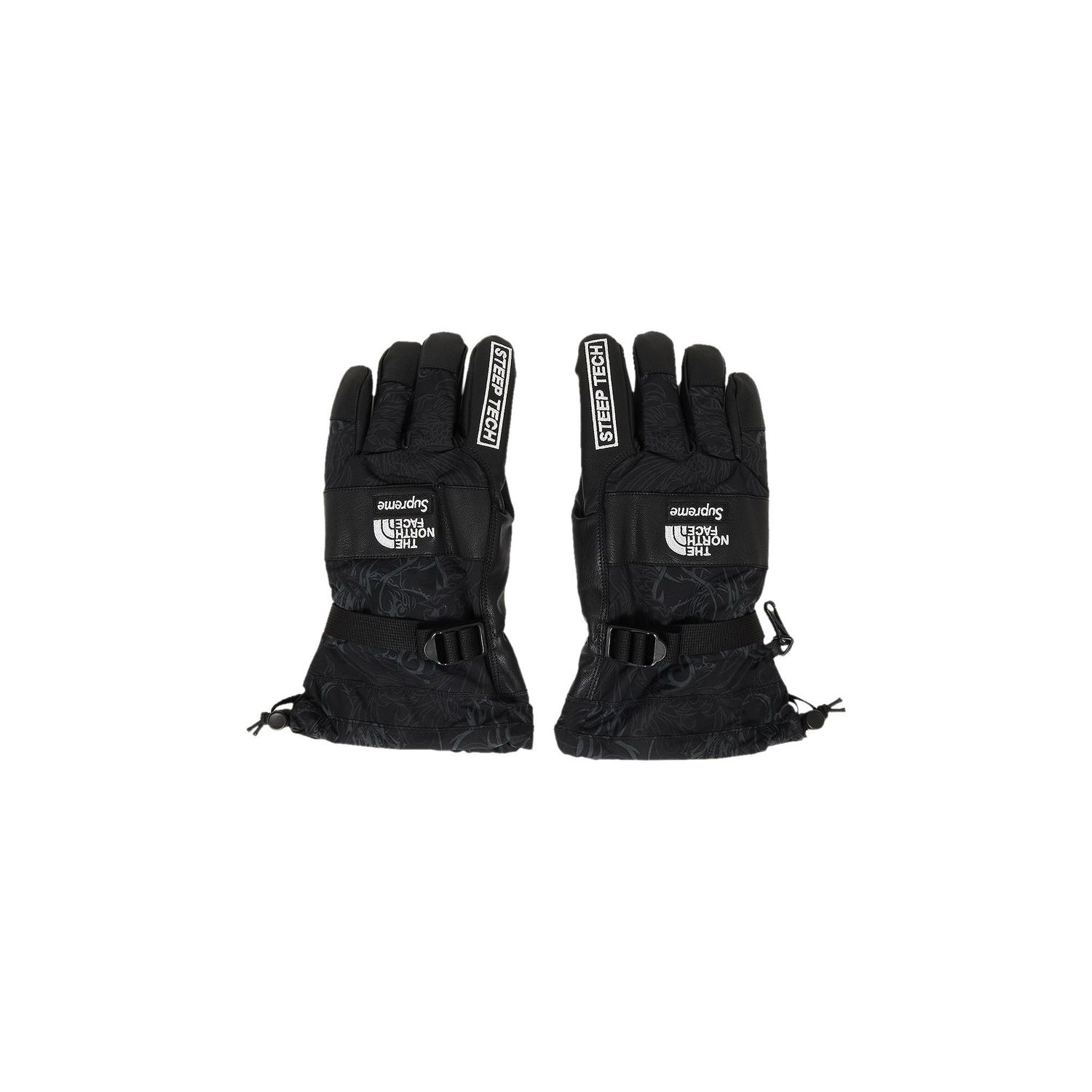 Rukavice Supreme The North Face x Steep Tech Gloves Čierna | FW22A1 BLACK DRAGON, 1