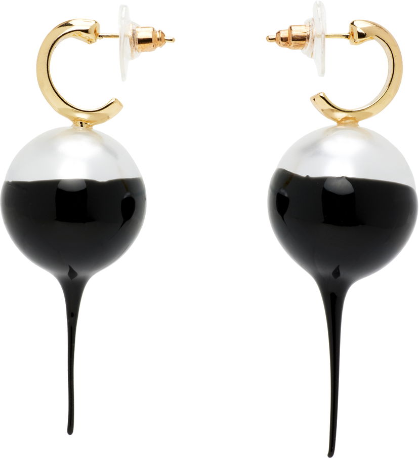 Náušnice Ottolinger Ottolinger Dipped Pearl Drop Earrings Biela | 125-902625-01