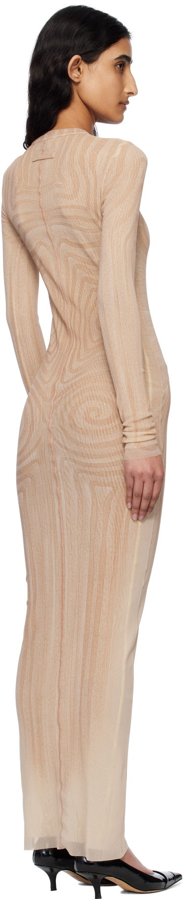 Šaty Jean Paul Gaultier Jean Paul Gaultier 'The Long Spirale' Maxi Dress Béžová | 25/34-F-RO390-T587-2026, 2