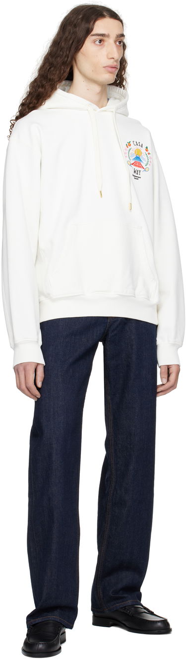 Mikina Casablanca Casablanca 'Casa Way' Mountain Hoodie Biela | MPF25-JTP-292-01, 3