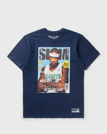 Tričko Mitchell & Ness Mitchell & Ness Denver Nuggets Carmelo Anthony SLAM T-Shirt Navy | BMTRINTL1276-DNUNAVYAC, 0