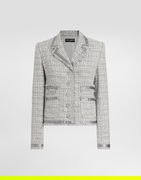 Short Single-breasted Bouclé Jacket