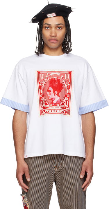 Tričko Charles Jeffrey Loverboy Charles Jeffrey LOVERBOY Turn Up T-Shirt Biela | 54101402, 0