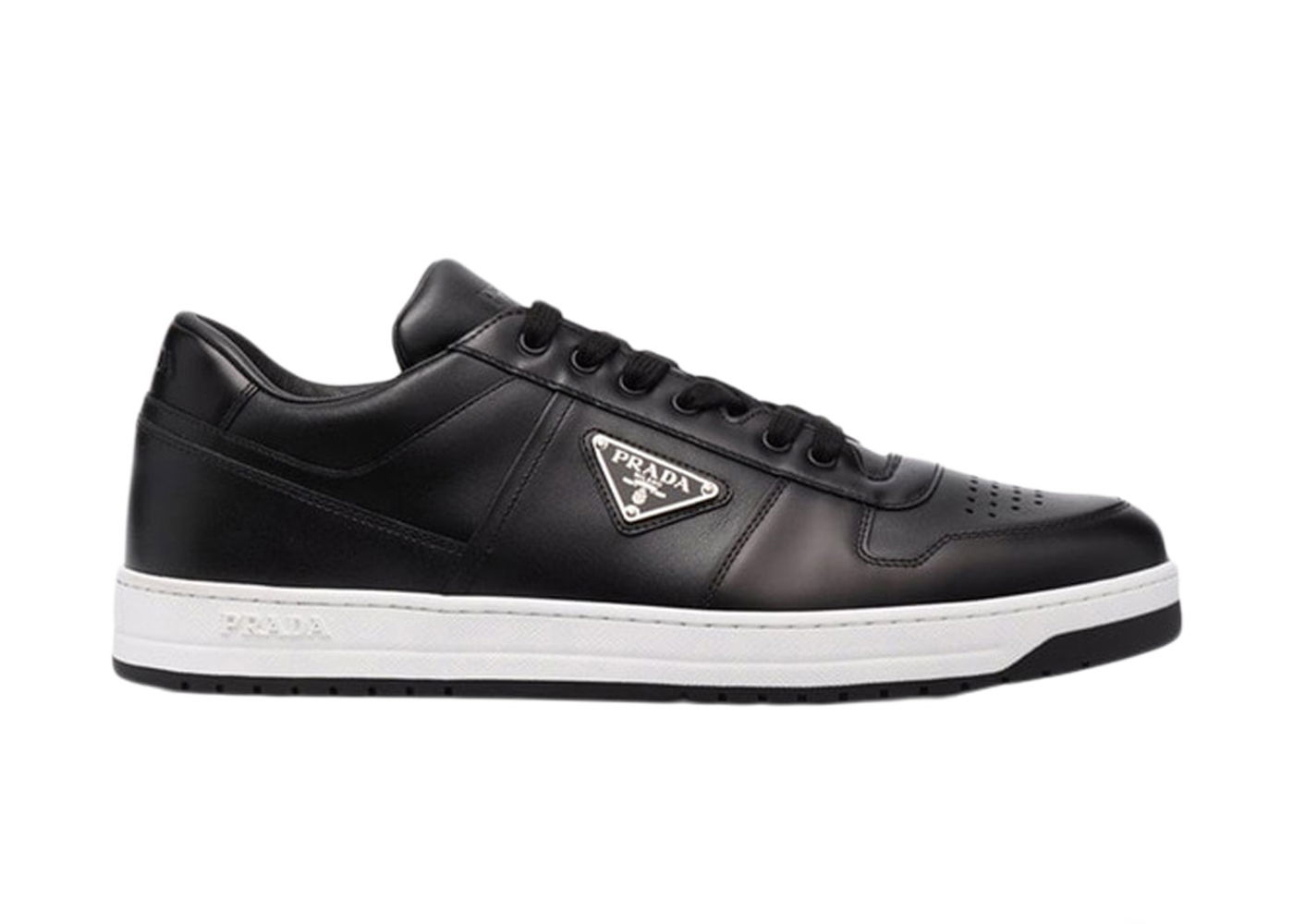 Tenisky a topánky Prada Downtown Low Top Sneakers Leather Black Black White Čierna | 2EE364_3LJ6_F0002, 0