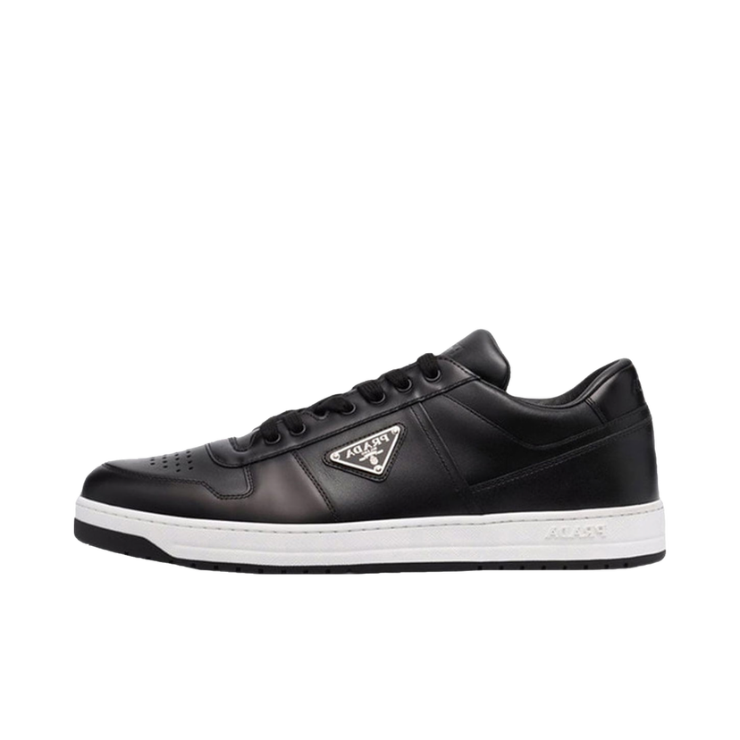 Tenisky a topánky Prada Downtown Low Top Sneakers Leather Black Black White Čierna | 2EE364_3LJ6_F0002