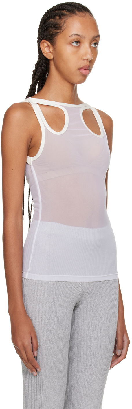 Tielko Dion Lee Shift Loop Tank Top Biela | C3084F22, 1