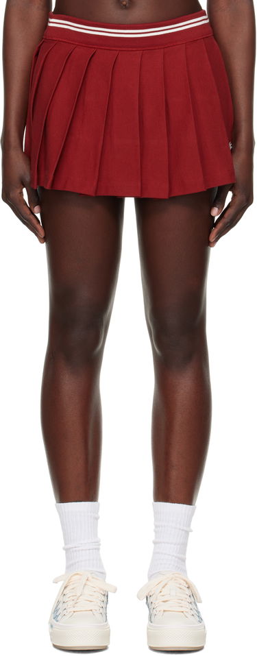 Sukňa AMIRI AMIRI MA Quad Pleated Miniskirt Červená | AWJYKR1001, 0