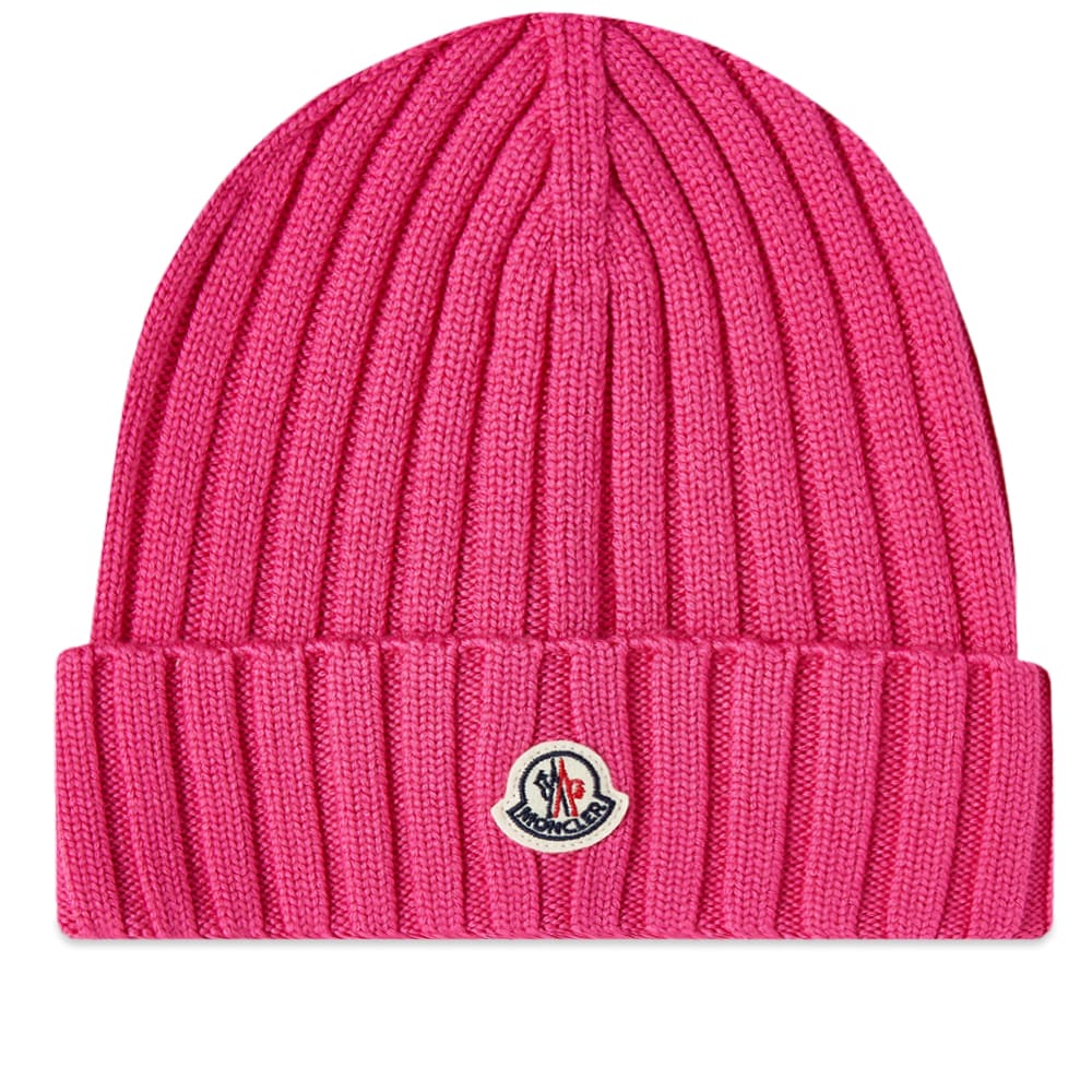 Klobúk Moncler Logo Beanie Hat Ružová | 3B000-16-A9327-564, 0