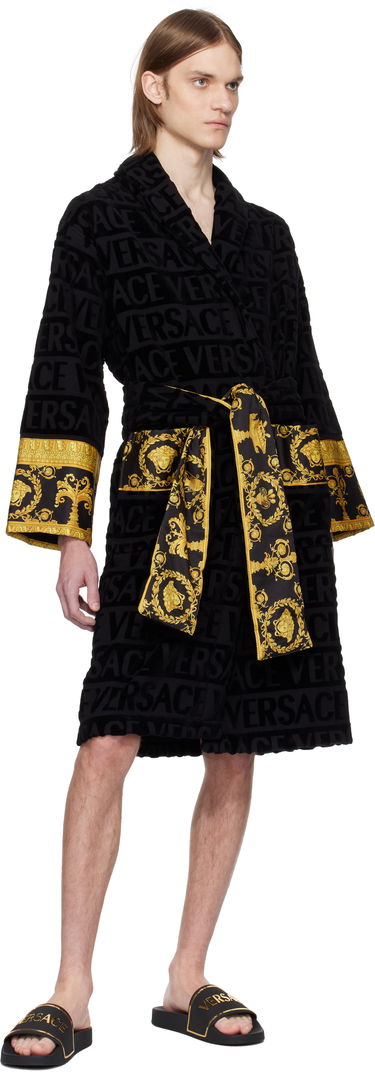 Tenisky a topánky Versace Versace Logo Pool Slides Čierna | 1018496_1A13176, 4