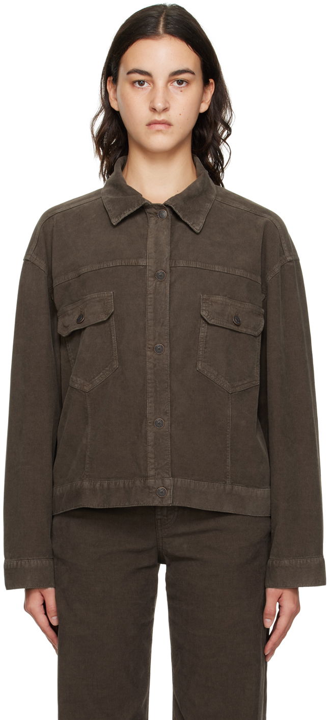 Bunda The Row Corduroy Buttoned Jacket Zelené | 7552-W2789