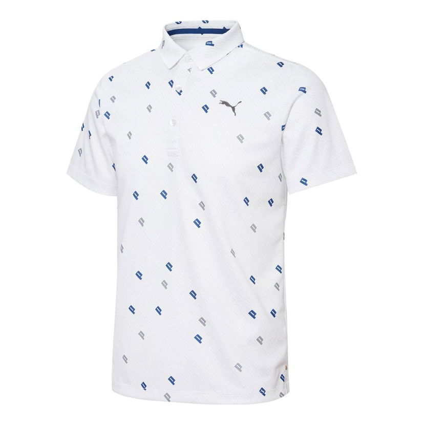 Polo tričko Puma Golf Jacquard Polo Shirt Biela | 930322-04