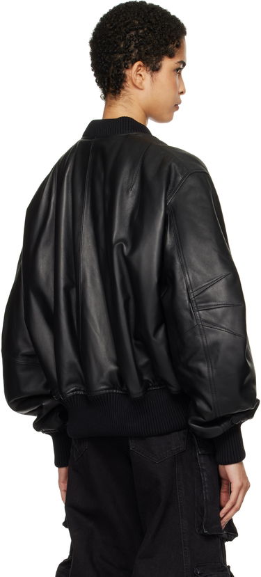 Bomber bunda The Attico The Attico Anja Leather Bomber Jacket Čierna | 250WCB00004 LBT128AA, 2