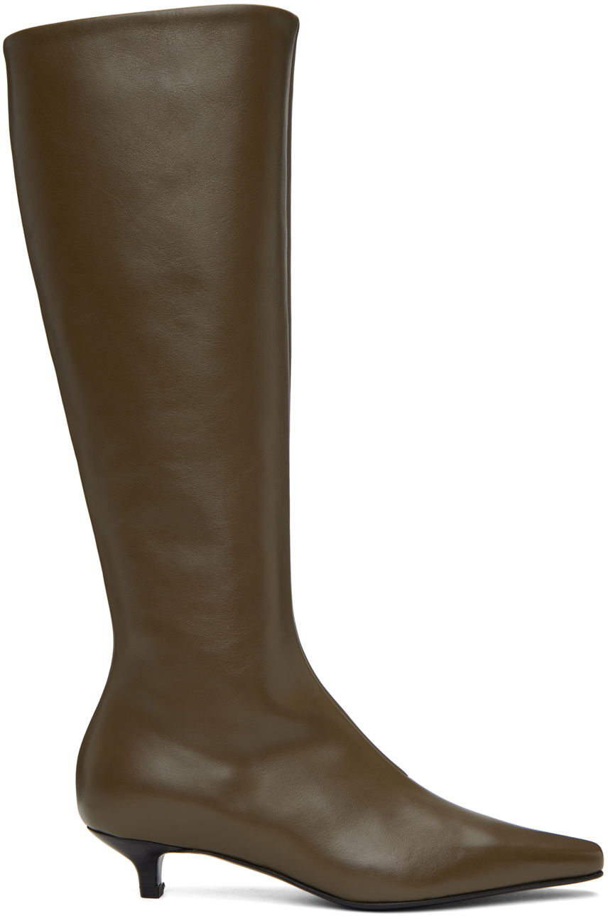Šaty TOTEME TOTEME 'The Slim' Kitten Heel Boots Zelené | 234-WLGSE064-LE0002, 0