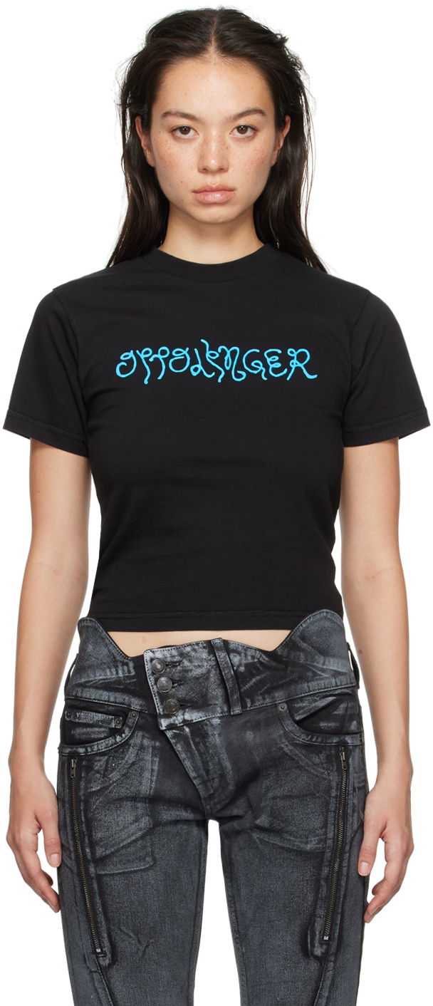 Tričko Ottolinger Ottolinger Fitted Puffy Logo T-Shirt Čierna | 1150103921, 0