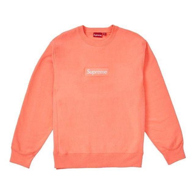 Mikina Supreme Box Logo Crewneck Sweater Oranžová | SUP-FW18-1077, 0