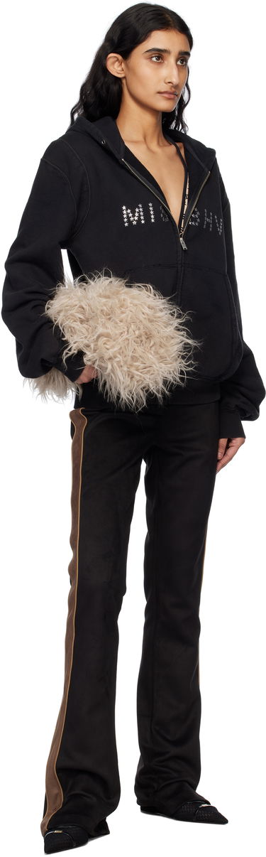 Tepláky MISBHV MISBHV Moto Faux-Suede Trousers Čierna | 250W303, 3