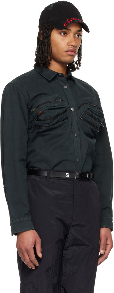 Košeľa Martine Rose Martine Rose Bumbag Shirt Zelené | 484WP22414, 1