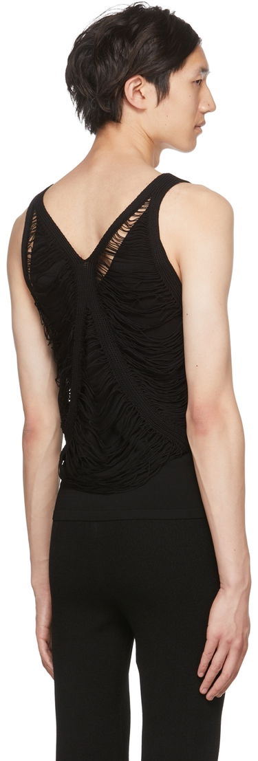 Tielko Dion Lee Dion Lee Net Distressed Tank Top Čierna | C7080P22, 2
