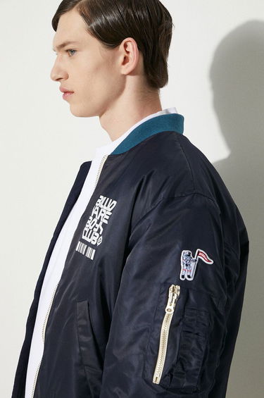 Bomber bunda BILLIONAIRE BOYS CLUB Billionaire Boys Club Outerbanks Bomber Jacket Navy | B24202, 5