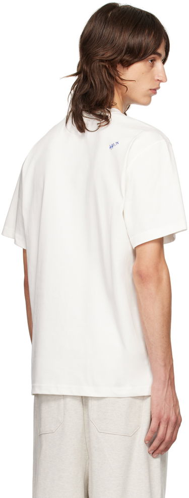 Tričko ADER ERROR Flocked Logo T-Shirt Biela | BN25FYTS0101OW, 2