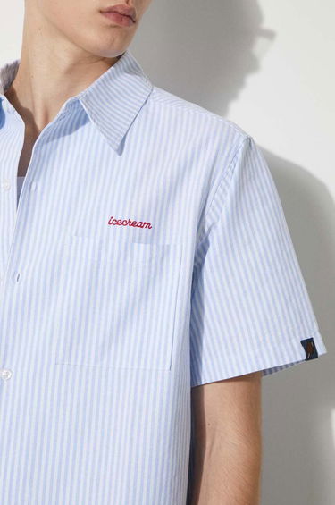 Košeľa BBC IceCream ICECREAM Diner Striped Shirt Modrá | IC24220, 5