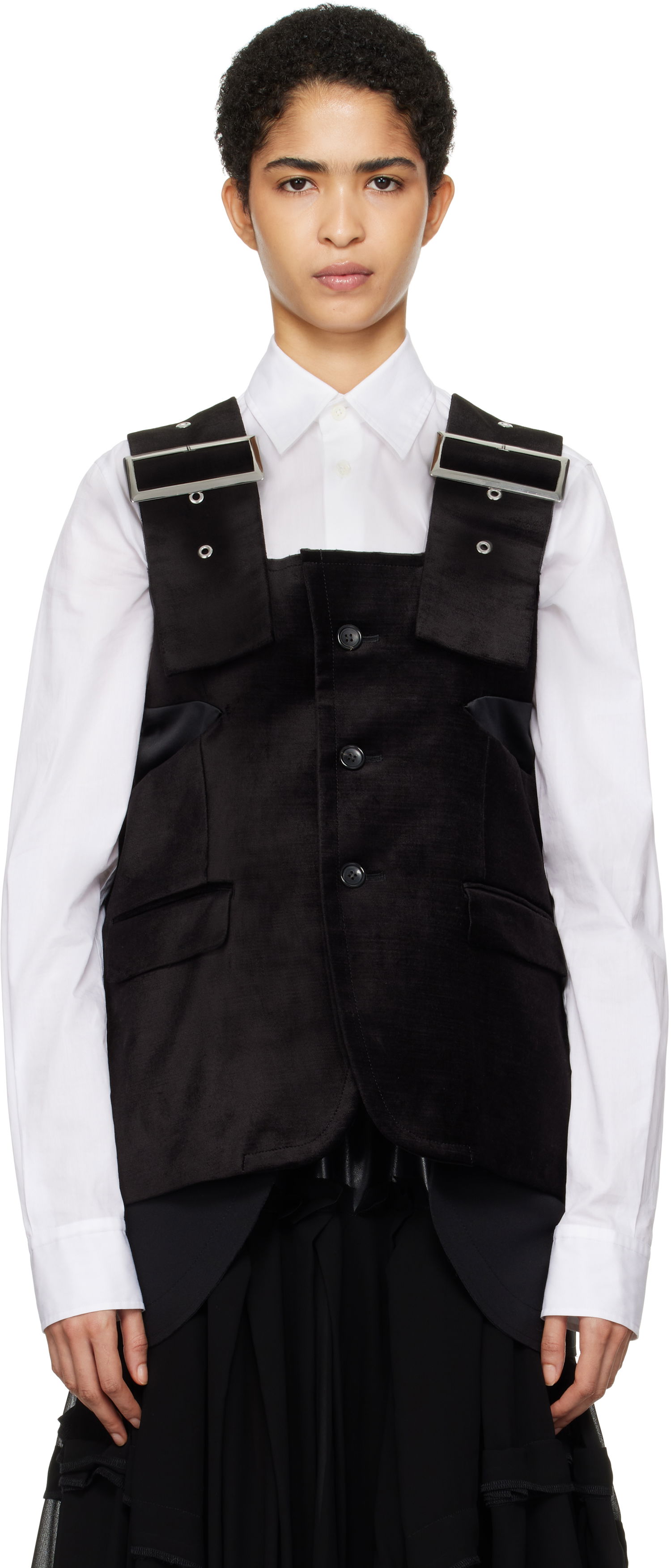 Vesta Comme des Garçons Velvet Tank Top Čierna | GN-J006-051, 0
