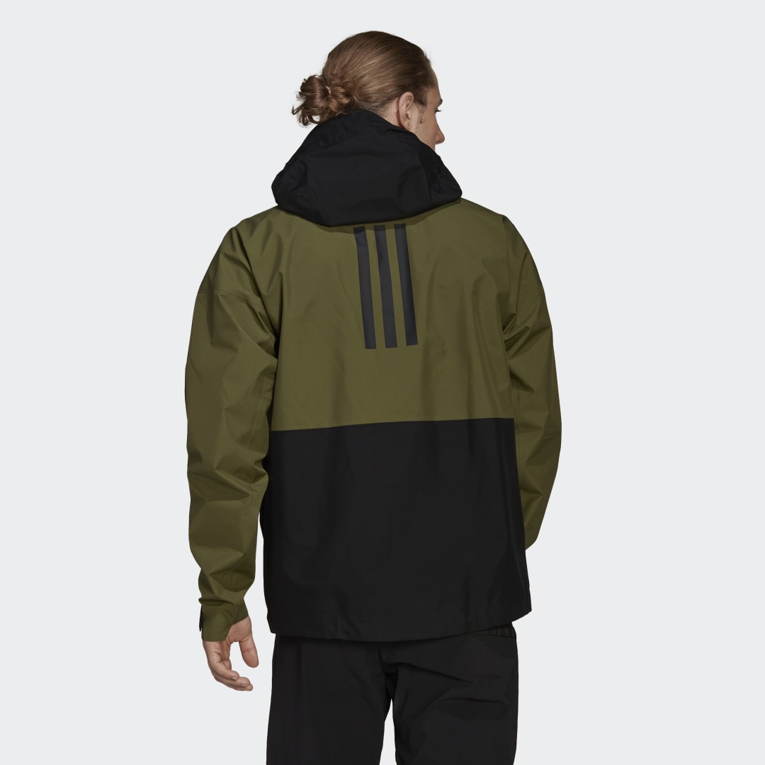 Vetrovka adidas Originals Terrex GORE-TEX Paclite Rain Jacket Zelené | H51476, 1