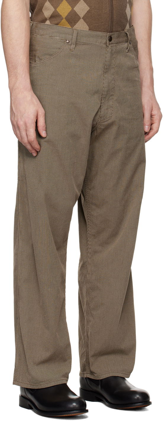 Nohavice BEAMS BEAMS PLUS Painter Trousers Hnedá | 3824-0246-791, 1