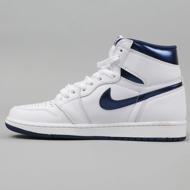 Tenisky a topánky Jordan Air Jordan 1 Retro High OG "Metallic Navy" Biela | 555088-106, 0