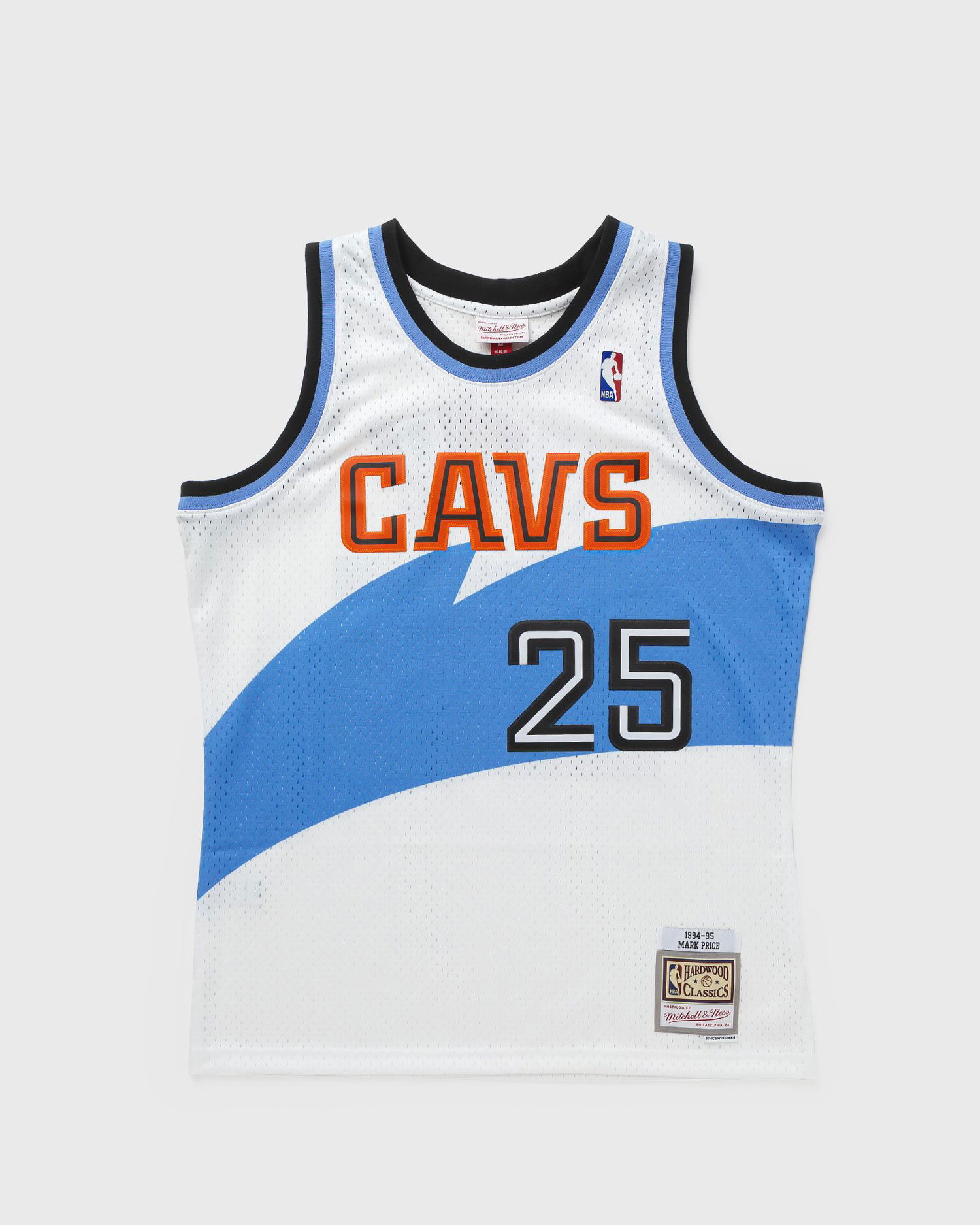 Dres Mitchell & Ness NBA SWINGMAN JERSEY CLEVELAND CAVALIERS 1994-95 MARK PRICE #25 Modrá | SMJY6150-CCA94MPRWHIT, 0