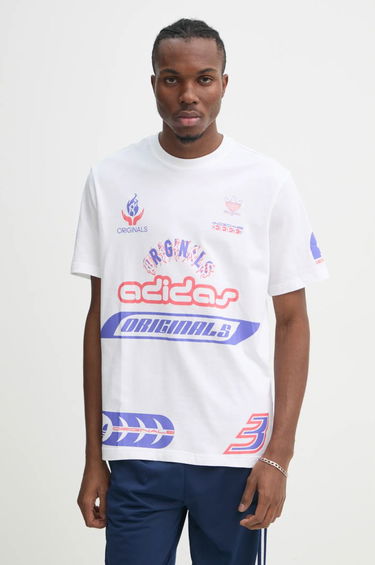 Tričko adidas Originals Graphic Print T-Shirt Biela | JD0663, 0