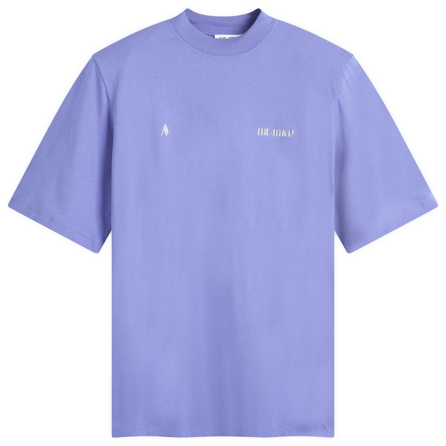 Tričko The Attico The Attico Kilie Oversized Logo T-Shirt, Size 42 Fialová | 241WCT173, 1