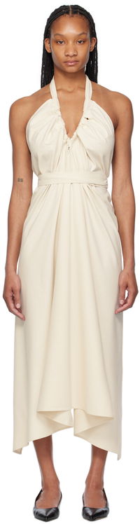 Baserange Node Halter Neck Maxi Dress