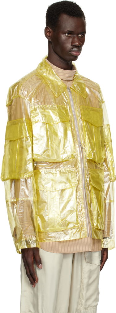 Vetrovka Dries Van Noten Dries Van Noten Overdyed Transparent Jacket Fialová | 251-020532-1258, 4