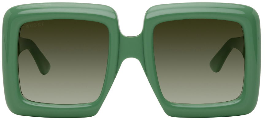 Slnečné okuliare Gucci Square Oversized Sunglasses Zelené | GG0783S, 0