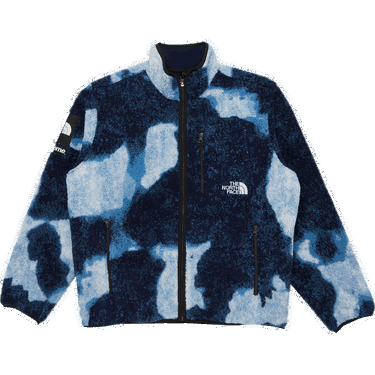 Bunda Supreme The North Face x Bleached Denim Print Fleece Jacket Modrá | FW21J57 INDIGO, 0